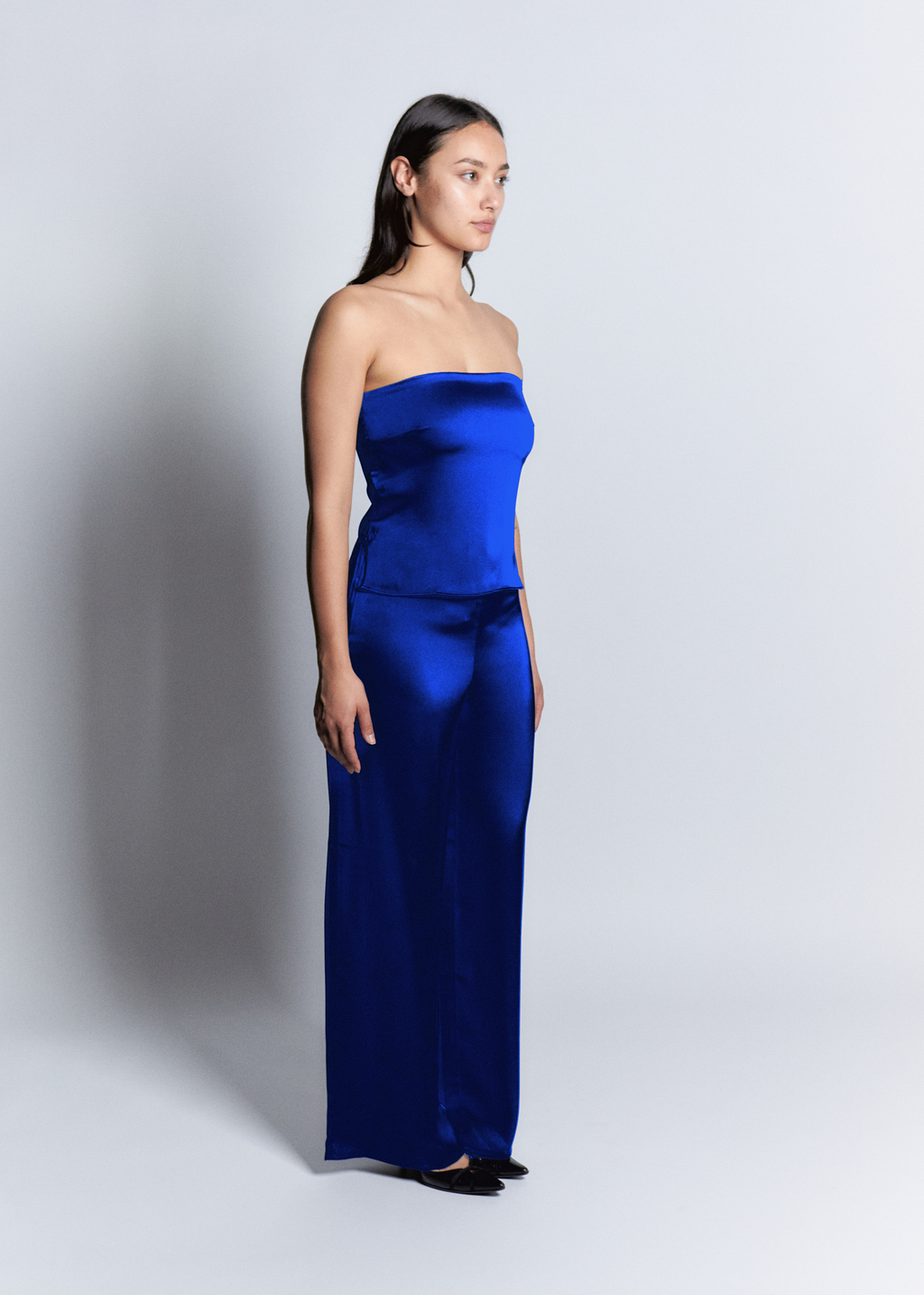 Royal Blue Silk Pants