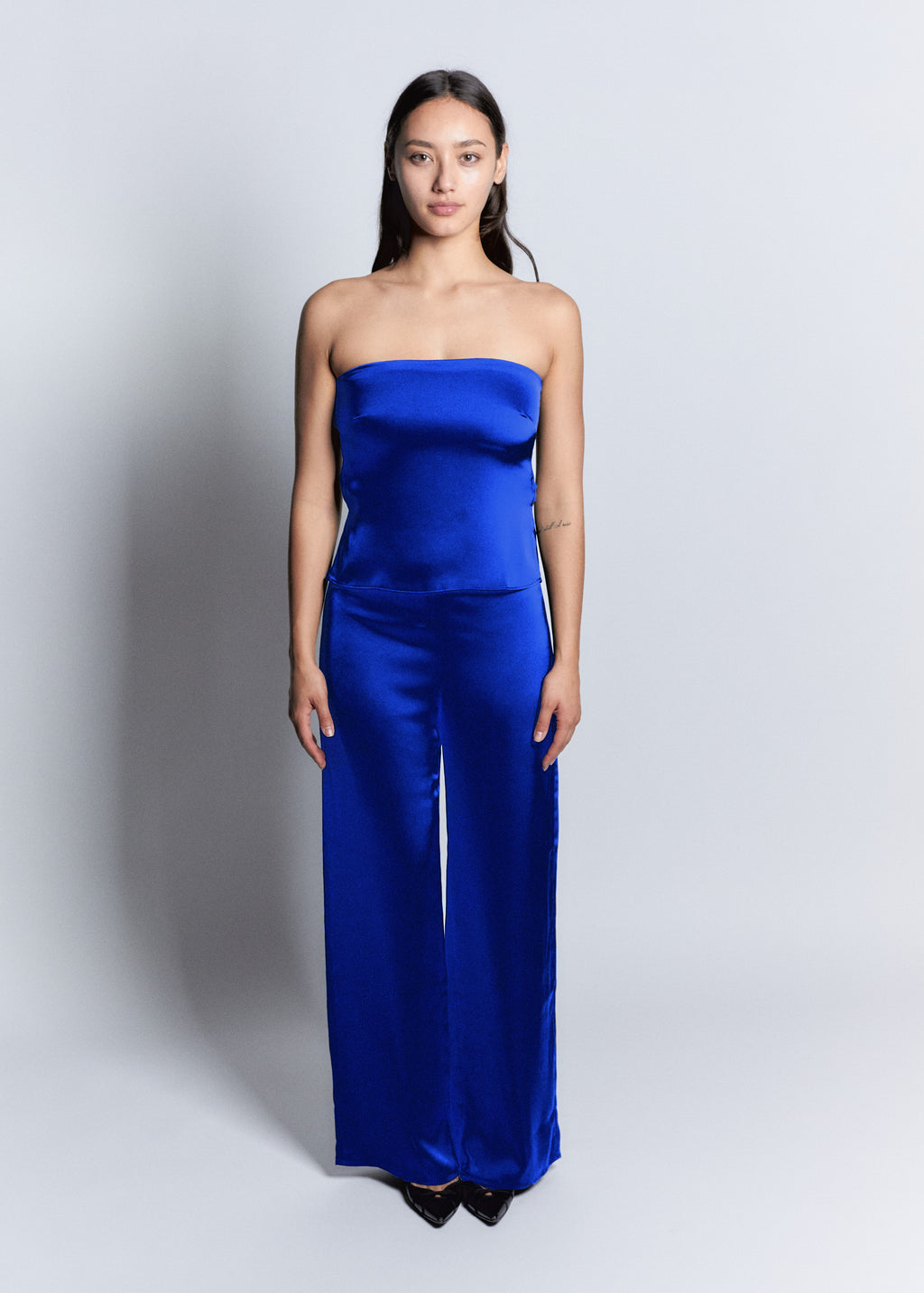 Royal Blue Silk Pants
